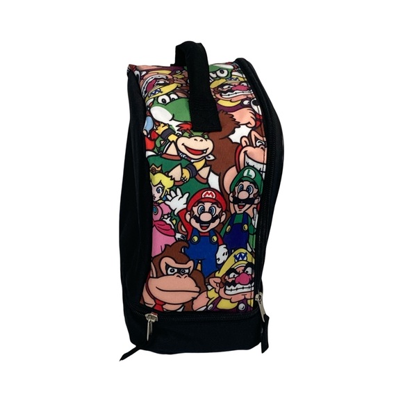 Super Mario Lunch Box Soft Kit Dual Compartment Insulated Cooler Characters - Picture 2 of 10